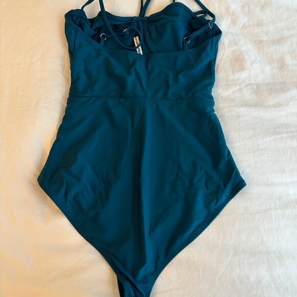 Reformation One-piece swimsuit Green Lycra Size XS - Picture 2 of 3